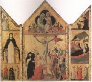 Shool of Bologna Triptych with the Crucifixion (mk05) Sweden oil painting artist
